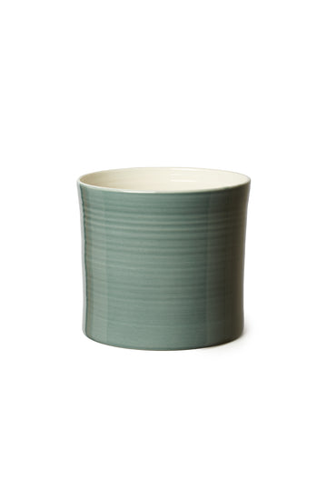 Bloom pot in petrol green