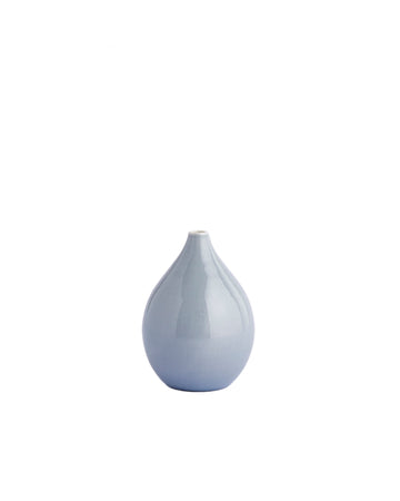 Contain Drop tall bud vase in thunder