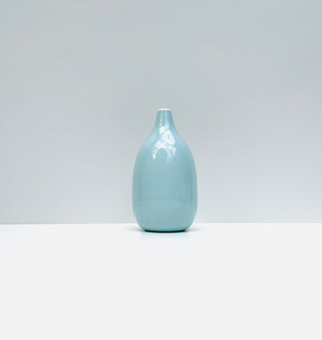 Contain Drop tall bud vase in light blue